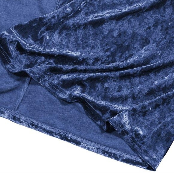 Long Soft Crushed Velvet Duster - Picture 3 of 6